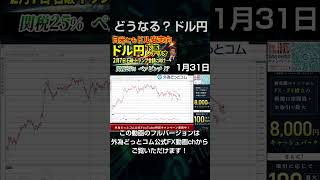 ドル円下落シナリオ　2月7日の日米首脳会談に向け円高か｜トランプ関税25％！メキシコペソがピンチ （ダイジェスト） 2025/1/31（木）志摩力男 FX/為替　#外為ドキッ