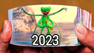 Evolution of Green Huggy Wuggy Flipbook Animation Poppy Playtime