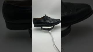 Vintage Stafford Men's Black Leather Wing Tip Oxford Dress Shoes #wingtip #oxfordshoes #vintage