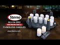 Sterno's All-in-One Rechargeable Flameless Candles Highlights