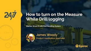 How to turn on Measure While Drilling logging function | Diamec Smart 8