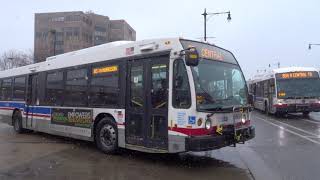 CTA Bus: Harrison bound LFS Gen-2 6865 Rt.85 leaving Jefferson Park