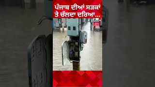 ਪੰਜਾਬ ਦੀਆਂ ਸੜਕਾਂ ਤੇ ਚੱਲਦਾ ਦਰਿਆ... | Mansa Water Logging  | News18 Punjab | #Shorts