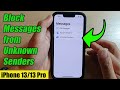 iPhone iOS 15: How to Block Messages from Unknown Senders