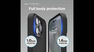 elago Compatible with iPhone 14 Pro Case, Liquid Silicone Case, Full Body Protective Cover