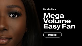 CREATE A MEGA VOLUME EASY FAN LASH SET WITH ME / C+CC+D CURL BLEND/ LASH WITH ME/ LAYERED MAPPING