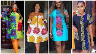 Trendiest Ankara Style Midi ALine Skater Dresses for girls l Short Ankara Shift Dresses GIRLS CORNER