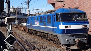 JR貨物EF210形100番台131号機+コキ17B 武蔵浦和駅通過 4095レ 新A235 コンテナ輸送