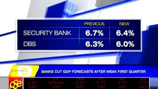 Banks cut GDP forecasts after weak Q1