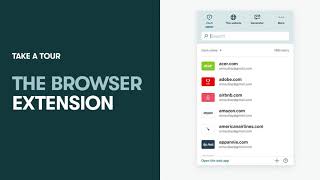 Take a tour of the Dashlane browser extension