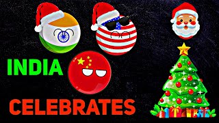 [WHY INDIA CELEBRATES CHRISTMAS?]🎄🎅🏻⛄️ || CHRISTMAS SPECIAL 😂🚨☠️ #countryballs