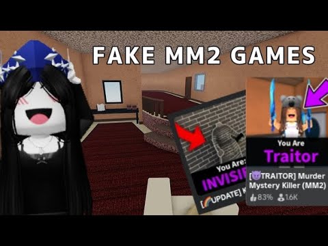 Playing Fake Mm2 Games Youtube