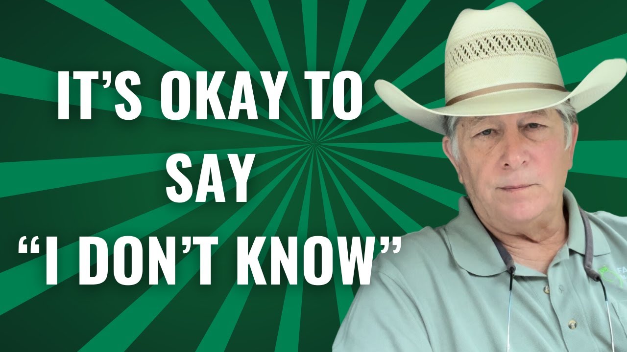 It's Okay To Say "I Don't Know" - YouTube