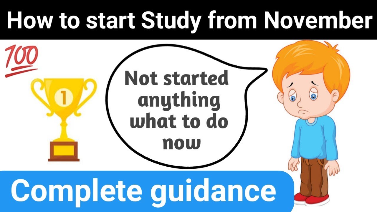 How To Start Study From November ? Not Yet Started Studying ? Class 12 ...