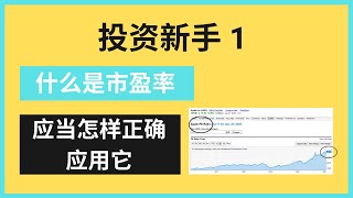 投资新手 1: 什么是市盈率, 如何正确使用它