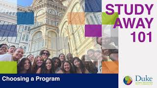 Study Away 101: Choosing a Program