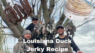 Louisiana Duck Jerky Recipe