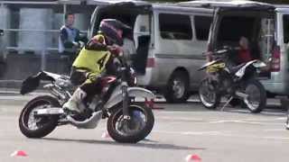 2015 9 20 MSGC Moto Gymkhana Training まっちゃん 選手 Husqvarna SM450R