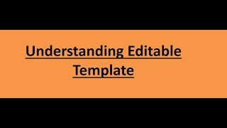 69. Understanding Editable template in AEM.