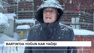 Bartın'da yoğun kar yağışı