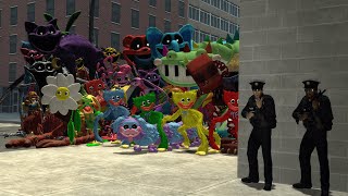 All Chapter 1, 2, 3 \u0026 4 Poppy Playtime Got TRAPPED by the Police! | Garry's Mod