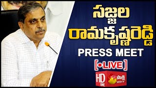 YSRCP Sajjala Ramakrishna Reddy Press Meet LIVE | Sakshi TV Live