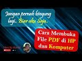 How to open PDF Format File