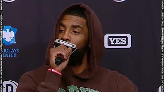 Kyrie Irving Walks out of Interview after ARGUING with Reporter, Postgame Interview