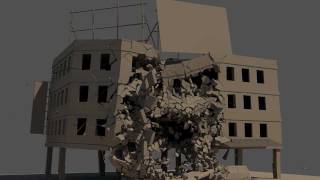 Building demolition: VolumeBreaker and ThinkingParticles test-02