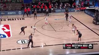 Blazers vs Nets and Blazers Win Full Game Highlights Final Seconds August 13, 2020 Bubble New