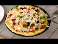 कढाई में चीज बर्स्ट पिज़्ज़ा - dominos burst pizza no yeast oven  - cookingshooking