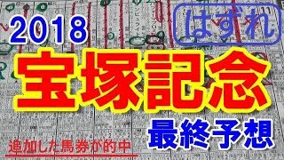 宝塚記念　2018　最終予想　【競馬予想　宝塚記念】