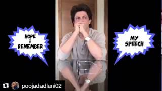 Shahrukh Khan Practicing For Ted Talk Speech | Thoughts on humanity, fame and love |  Shah Rukh Khan