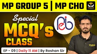 MP CHO \u0026 MP GROUP 5 STAFF NURSE EXAM SPECIAL TOPIC WISE MCQ'S DAILY LIVE CLASS #9 | ROSHAN SIR