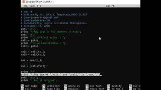 Addition of Two Numbers in Ruby