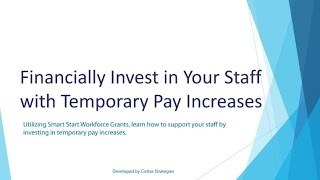 Temporary Pay Increases