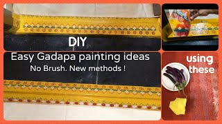 Easiest way to paint door groundsel/ Gadapa painting /Door threshold/ painting ideas Gadapa muggulu