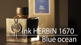 inchiostro Herbin 1670 Blue Ocean recensione test