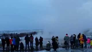 Geysir Explosion in Iceland