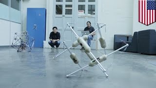 Shape-shifting robots designed for space exploration, can roll around on the moon - TomoNews