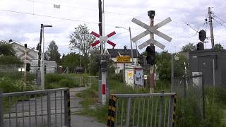 Tornerud planovergang i Askim, Østfold 3 / Tornerud railroad crossing in Askim, Østfold, Norway 3