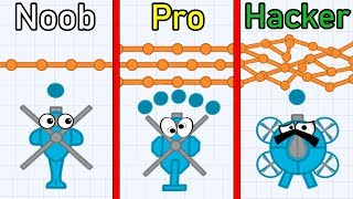 NOOB vs PRO vs HACKER in Defly.io