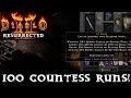 Diablo 2 Resurrected:  100 Countess Runs Drop Highlights!!!