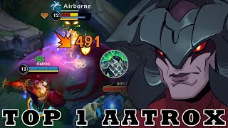 Wild Rift Aatrox Gameplay | Top 1 Aatrox Gameplay | Rank Sovereign |