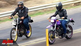 Yamaha RX vs Yamaha DT 🏁 5 DRAG RACING 🚦🏍️🏍️