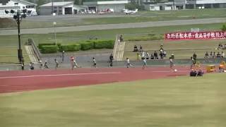 2019中信高校総体　男子200m決勝(松本国際・一志)