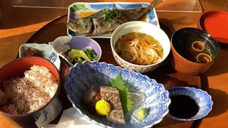 【京都】伊根の舟屋食堂　煮魚定食　1800円　アジの煮魚は新鮮であっさり・伊根ブリとタコうめぇ✨海鮮は抜群ね✨