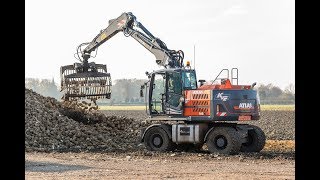 Atlas 160W mobiele graafmachine voor Kees van Etten Kraanwerk