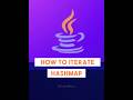 Hashmap Iteration 💻 #shorts #tutorial #java