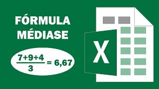 MÉDIASE - Como fazer a fórmula MÉDIASE no Excel?